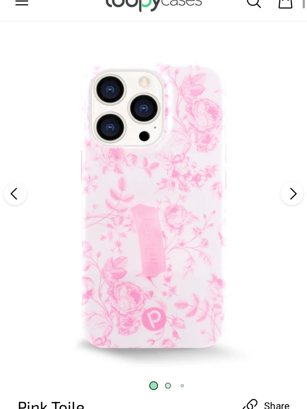 Loopy Case Pink Floral iPhone 13 ProMax